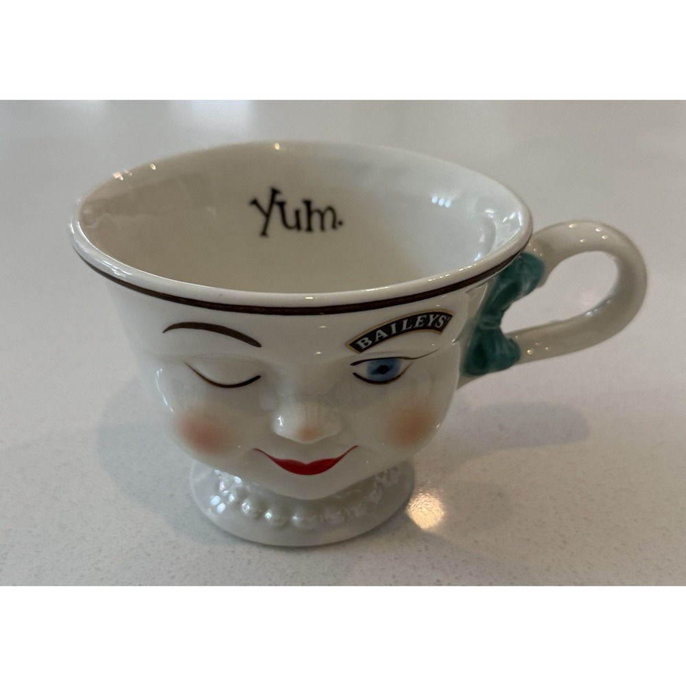 Vintage 1996 Baileys' Irish Cream Ltd Edition‎ Winking Female Footed YUM Cup